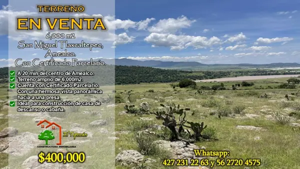 ¡Terreno en Venta en San Miguel Tlaxcaltepec, Amealco! ¡Terreno en Venta en San Miguel Tlaxcaltepec, Amealco!