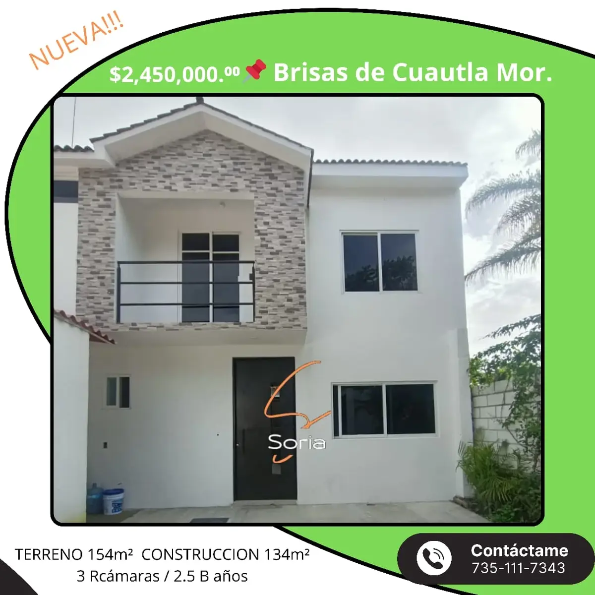 Casa en venta en Brisas de Cuautla, Cuautla — foto 1 de 25