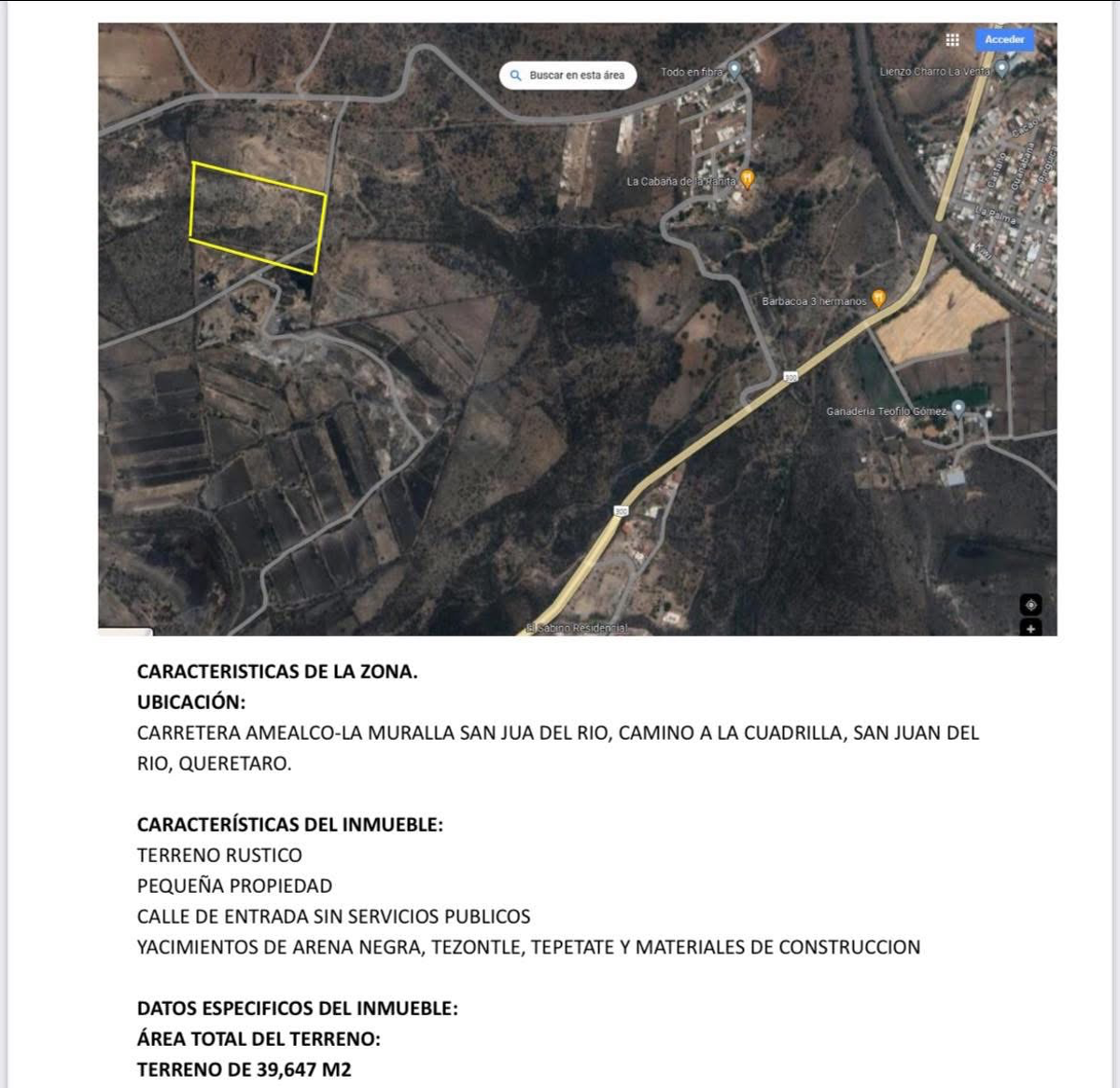Terreno en venta en Cofradía Grande, San Juan del Río — foto 1 de 4