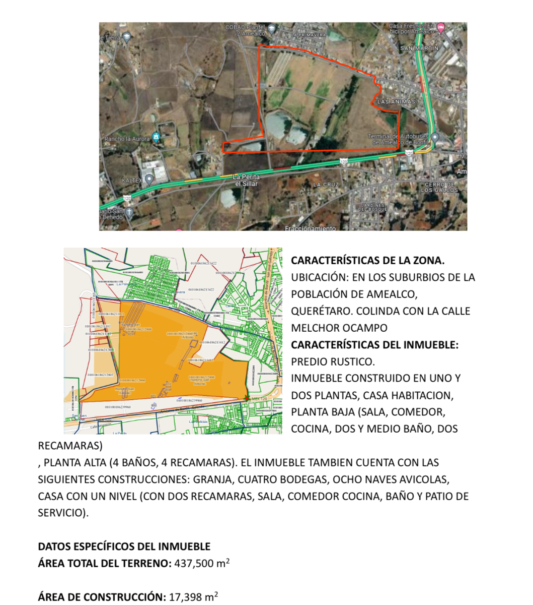 Terreno en venta en Amealco de Bonfil Centro, Amealco de Bonfil — foto 1 de 27