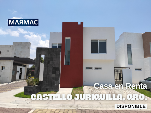Casa en Renta | Residencial Castello, Juriquilla Santa Fe | Querétaro, Querétaro
