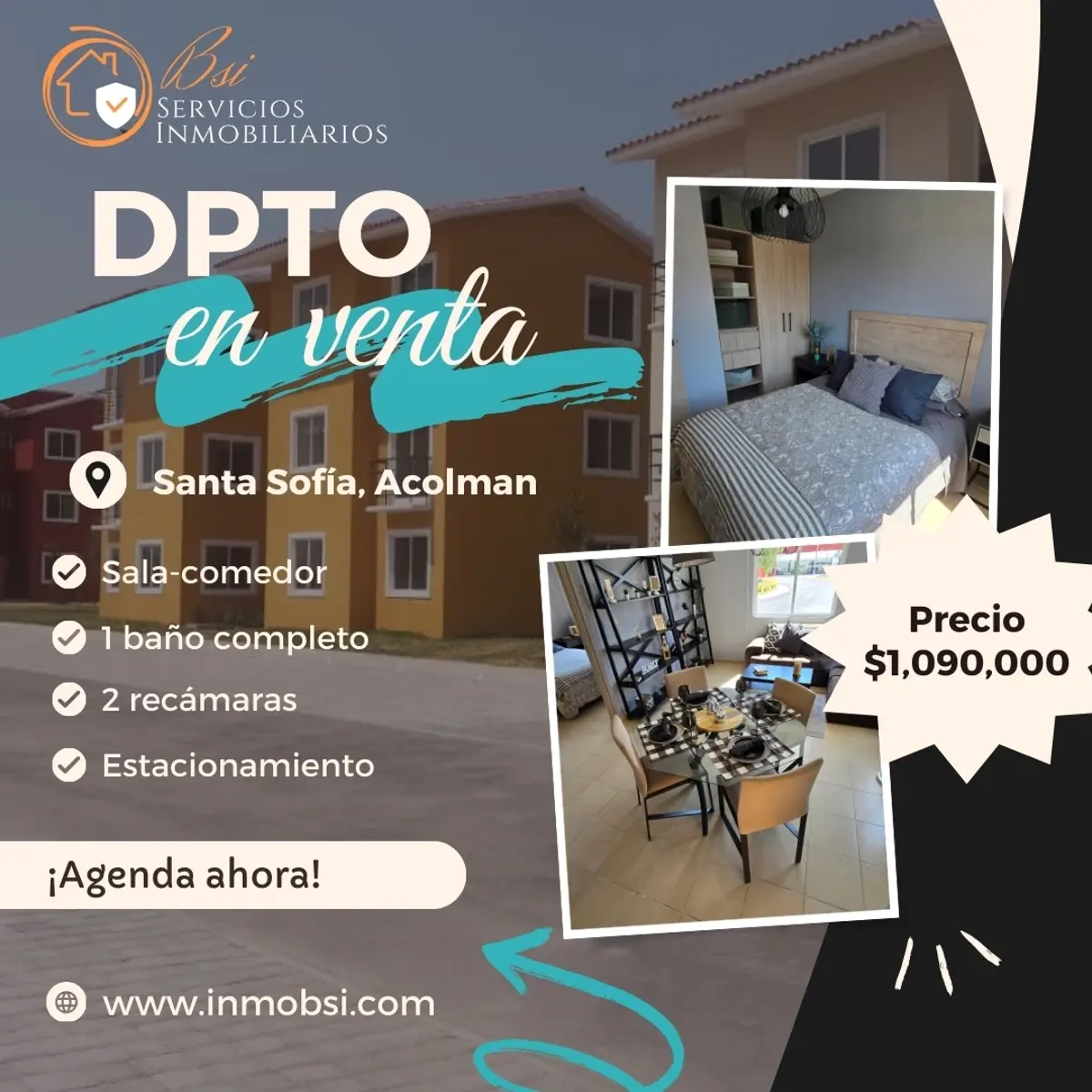 Departamento en venta en Privadas de Santa Catarina, Acolman — foto 1 de 17
