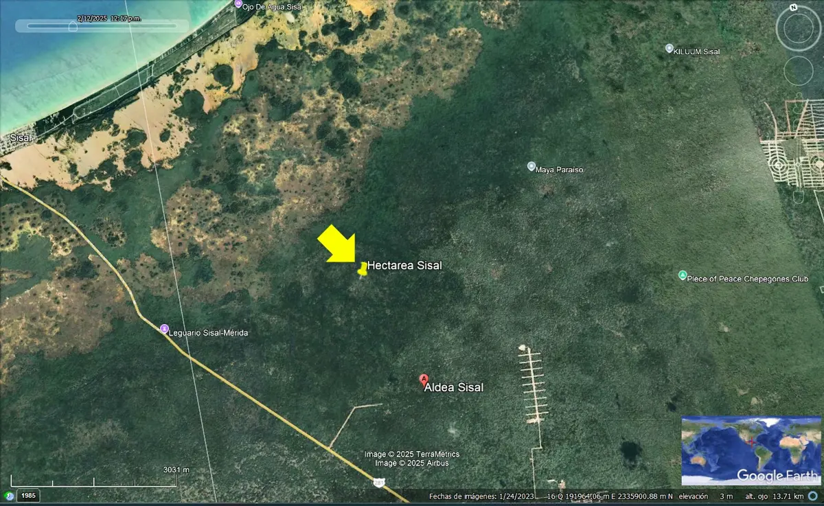 Terreno en venta en Sisal, Hunucmá — foto 1 de 2