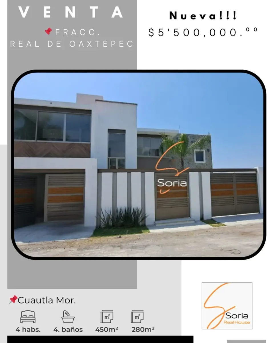 Casa en venta en Real de Oaxtepec, Yautepec — foto 1 de 38