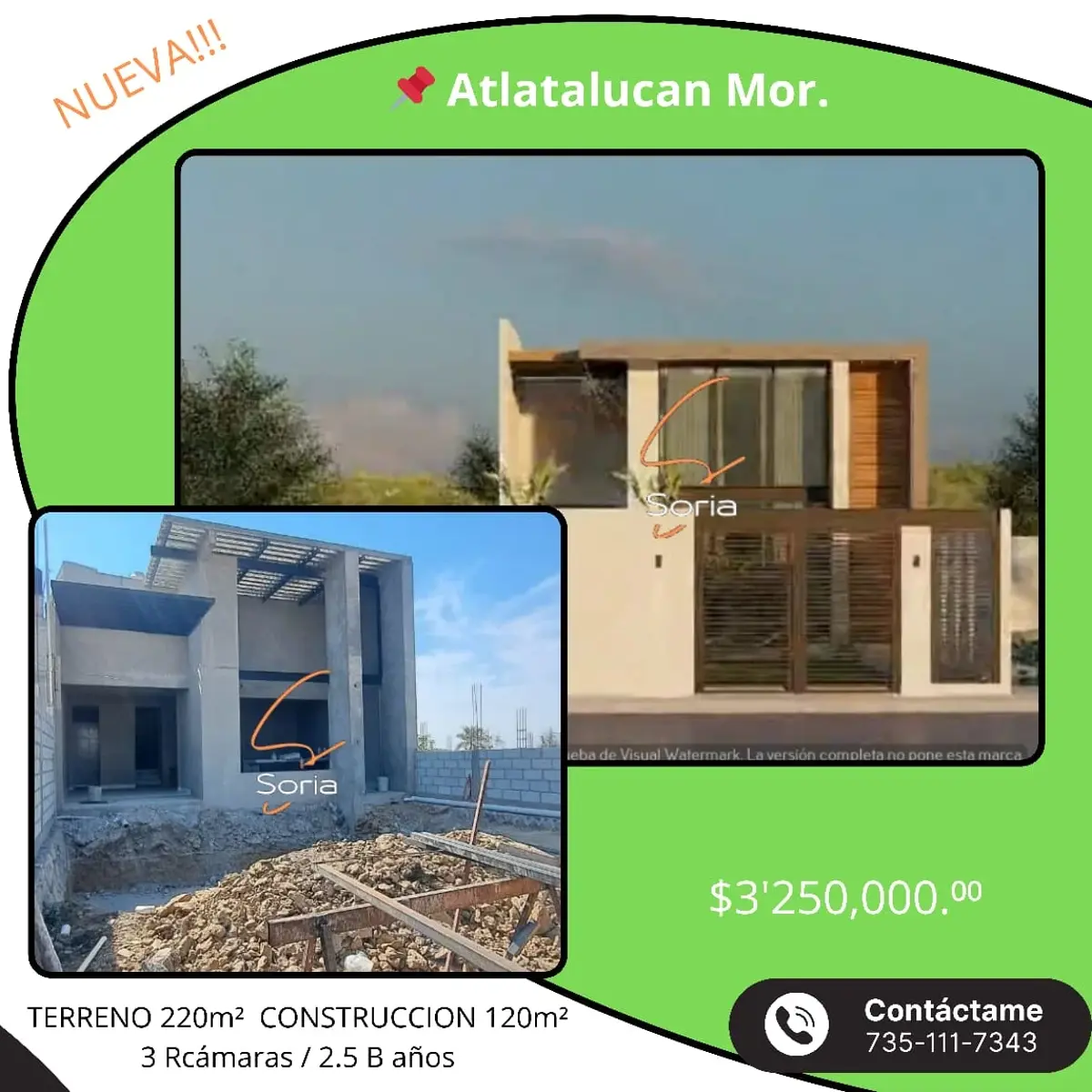 Casa en venta en San Juan Texcalpan, Atlatlahucan — foto 1 de 16