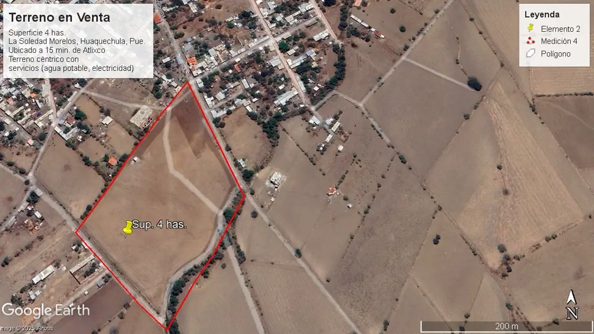 Terreno en venta en Soledad Morelos, Huaquechula