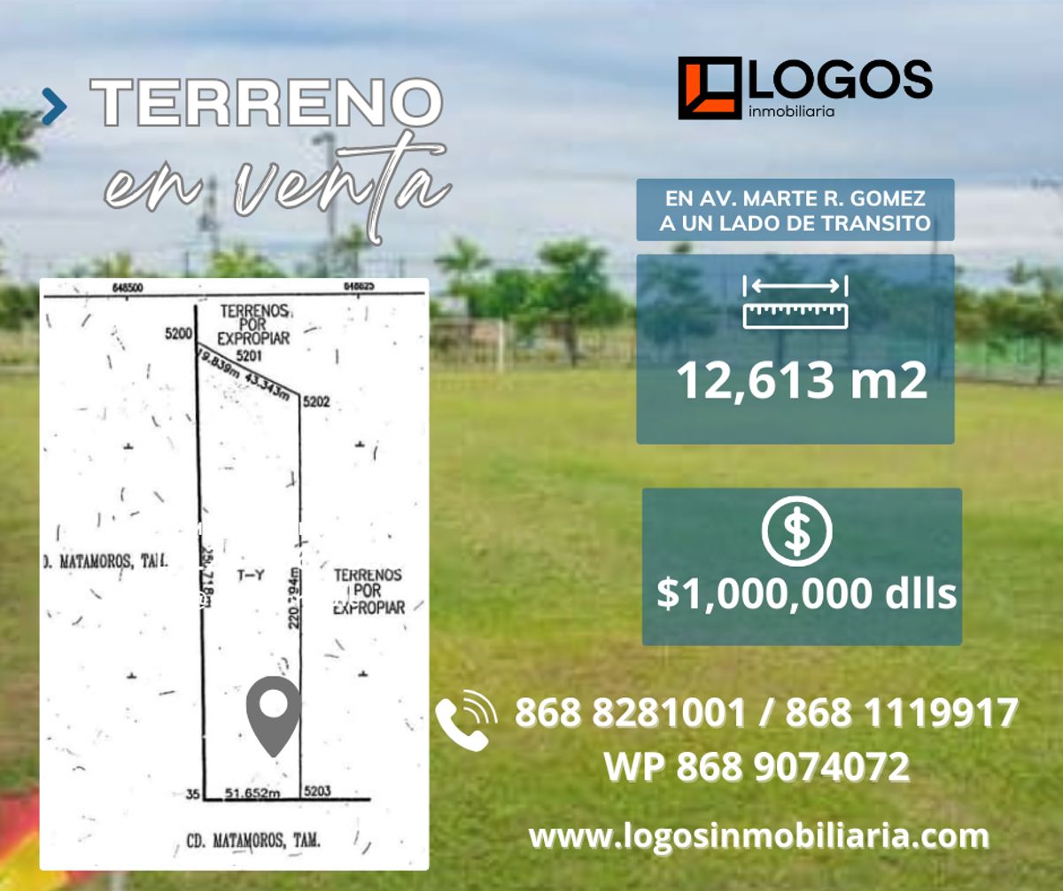 Terreno en venta en Expofiesta Norte, Matamoros