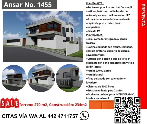 Casa en Privada con Jardín en Venta en El Refugio, Querétaro
