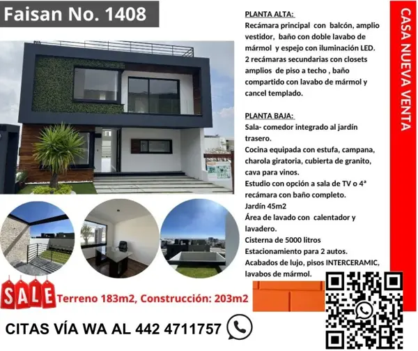 Casa en Venta en Nuevo Refugio, Querétaro: Amplia y Moderna en Fraccionamiento Cerrado