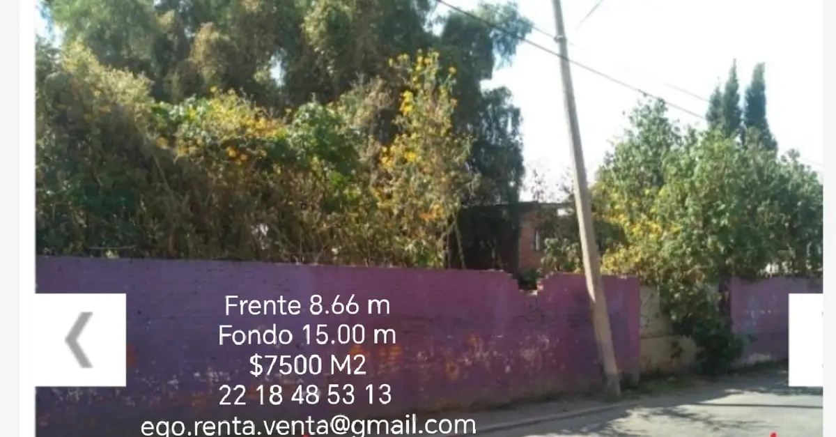 Terreno en venta en Momoxpan, San Pedro Cholula — foto 1 de 4
