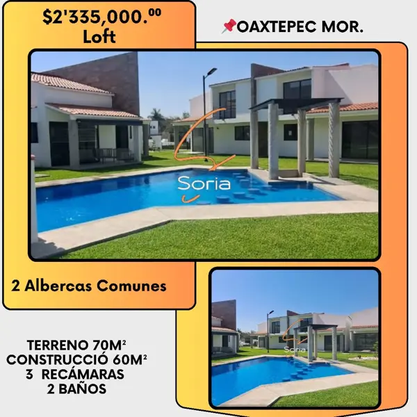 Casa en venta en Oaxtepec Centro, Yautepec, Morelos
