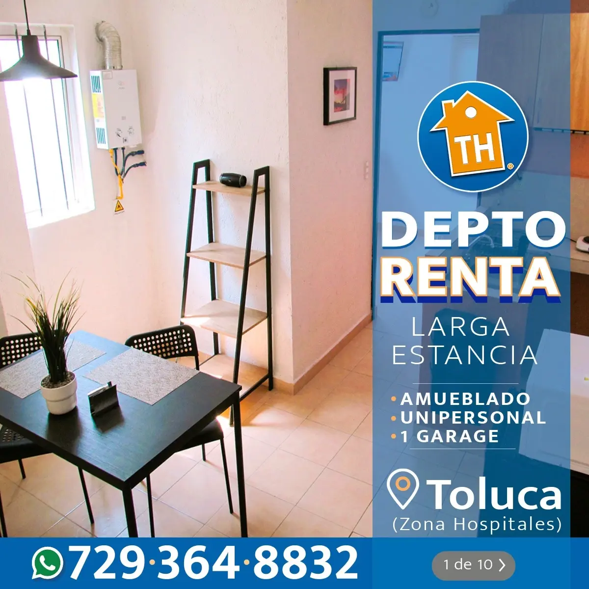 Departamento en renta en La Magdalena, Toluca — foto 1 de 10