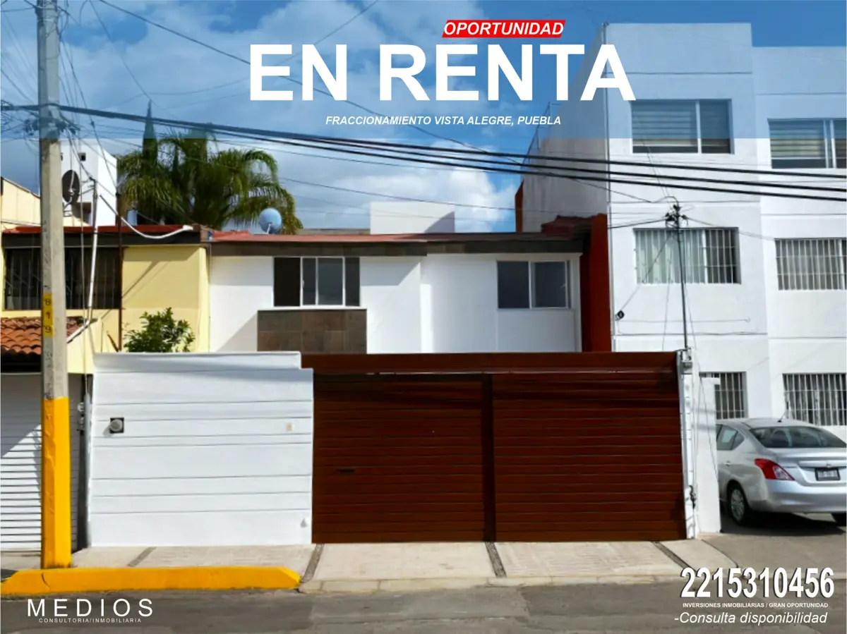 Casa en renta en Vista Alegre, Puebla — foto 1 de 16