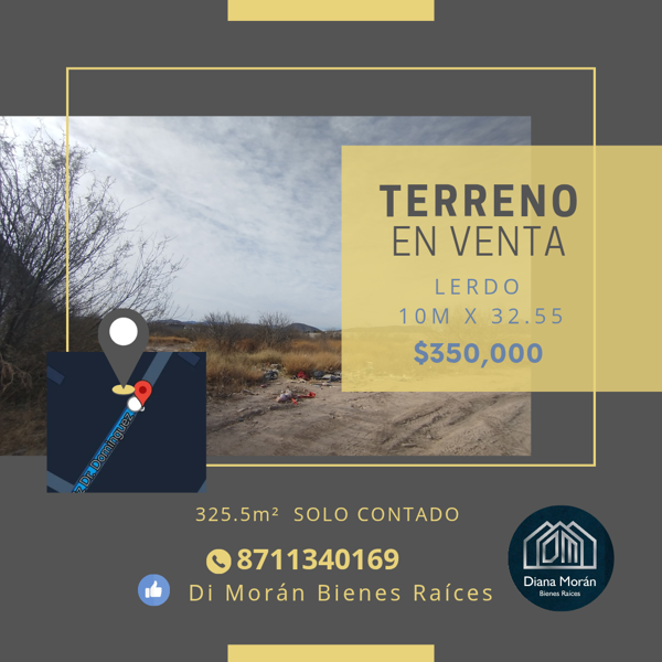 Terreno en Venta por Tec Lerdo