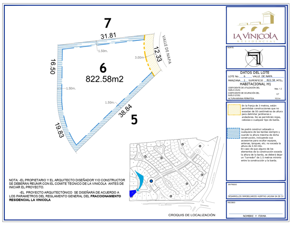 Terreno en venta en La Vinícola Residencial, Torreón — foto 2 de 9