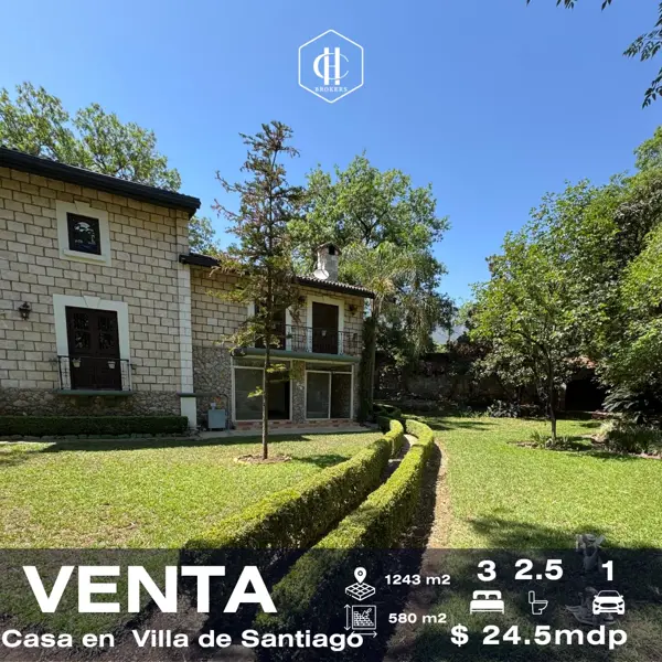 Casa en venta en San Francisco, Santiago, Nuevo León