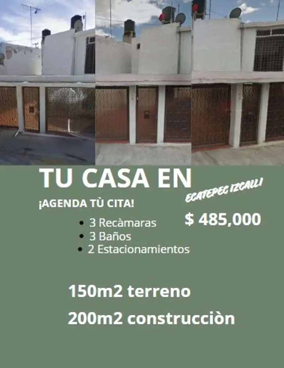 Casa en venta en Izcalli Ecatepec, Ecatepec de Morelos — foto 1 de 15