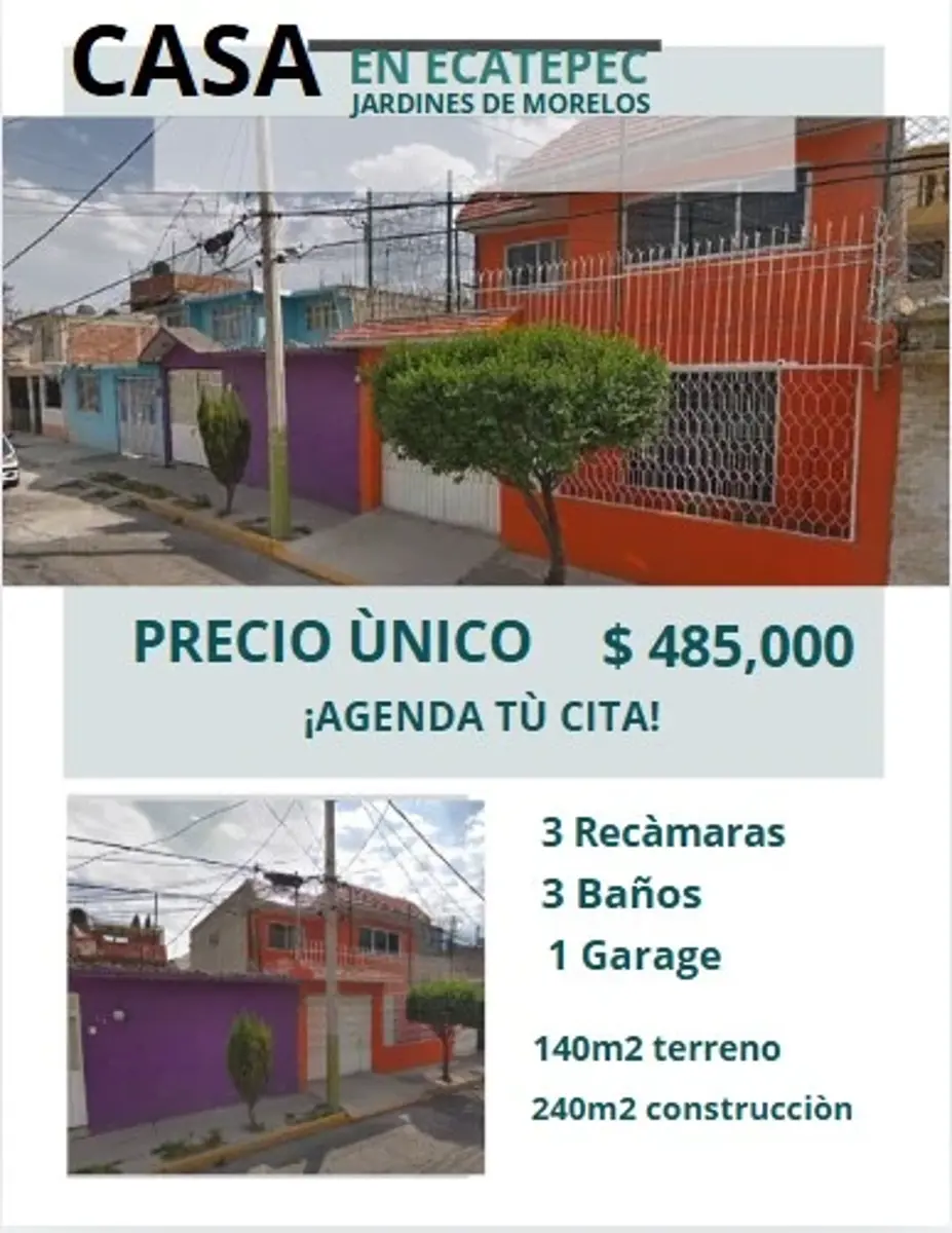 Casa en venta en Colonial Ecatepec, Ecatepec de Morelos — foto 1 de 14