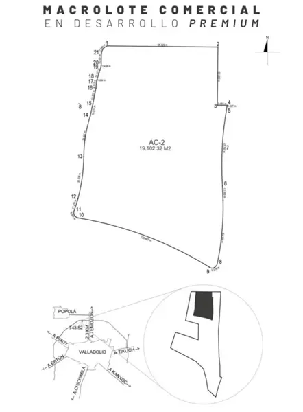 Terreno en venta en Popola, Valladolid — foto 3 de 4