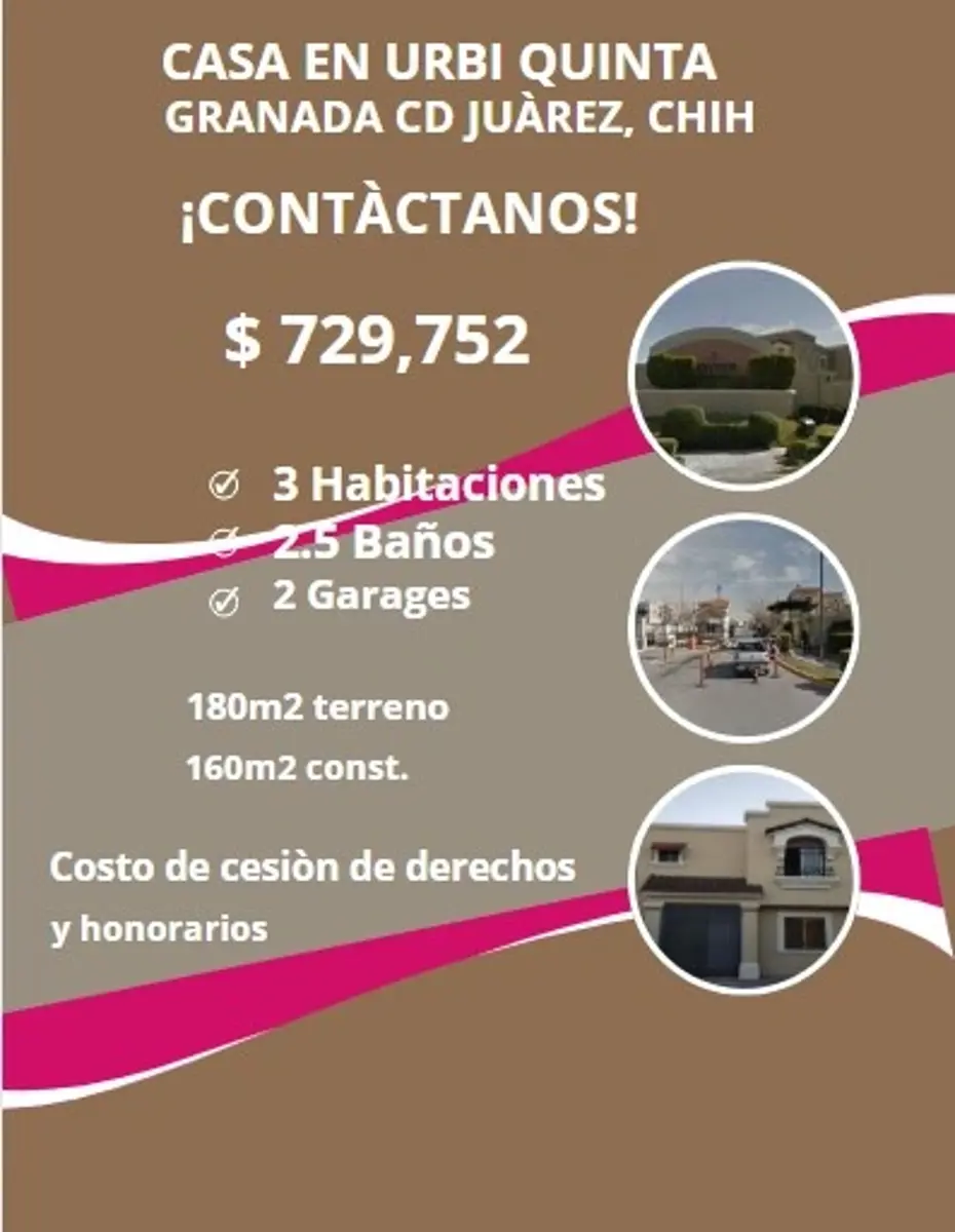 Casa en venta en Urbiquinta Granada, Juárez — foto 1 de 9