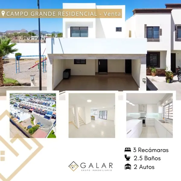 Casa en venta en Campo Grande Residencial, Hermosillo, Sonora