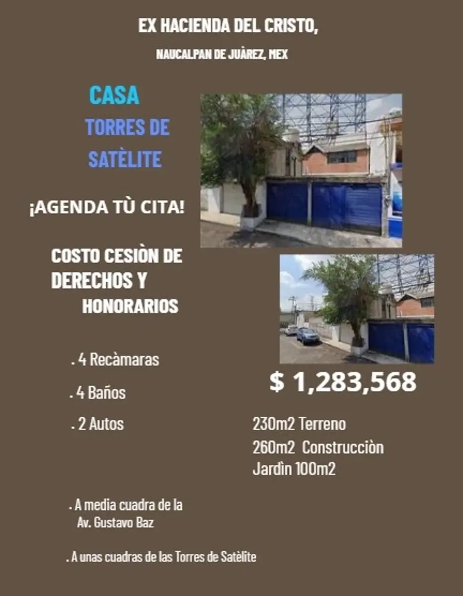 Casa en venta en Hacienda de Cristo (Exhacienda de Cristo), Naucalpan de Juárez — foto 1 de 10