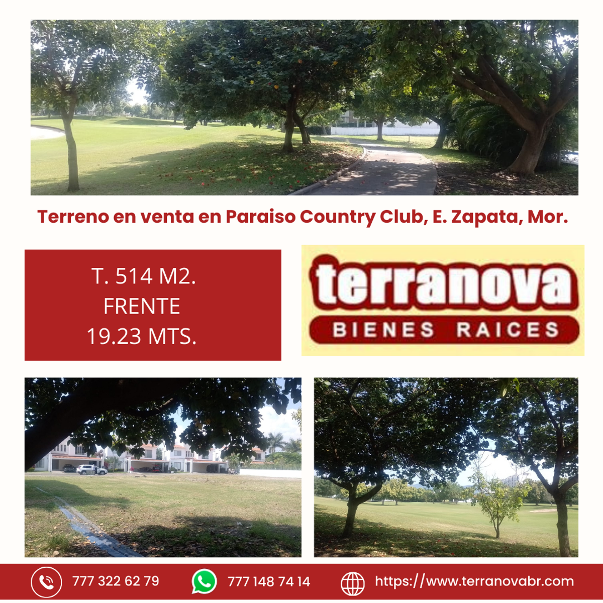 Terreno en venta en Paraíso Country Club, Emiliano Zapata