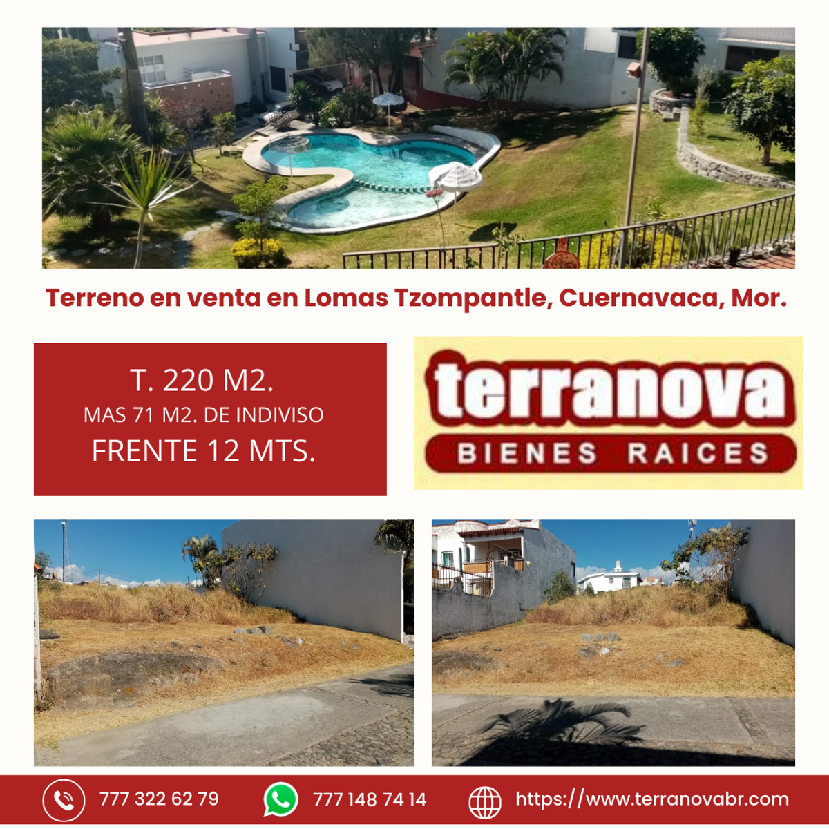 Terreno en venta en Lomas de Tzompantle, Cuernavaca