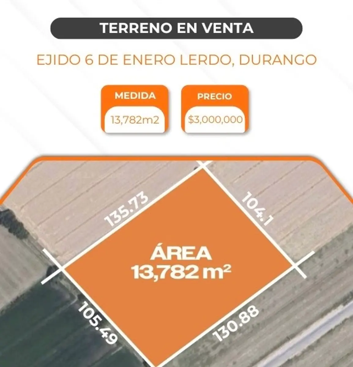Terreno en venta en 6 de Enero (Gasolinera), Lerdo