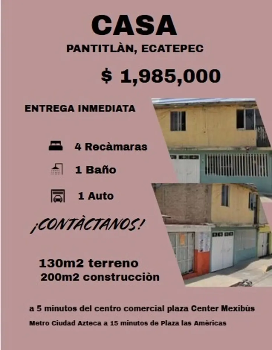 Casa en venta en Ciudad Azteca Sección Oriente, Ecatepec de Morelos — foto 1 de 13