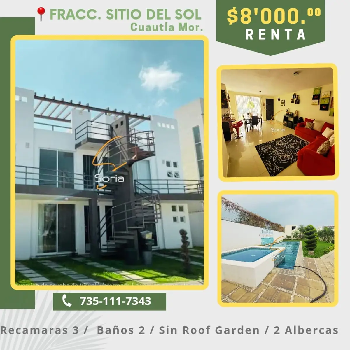Departamento en renta en Sitio del Sol, Cuautla — foto 1 de 16