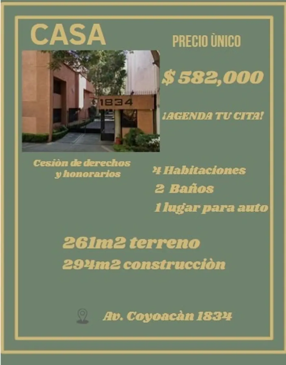 Casa en venta en Del Valle Sur, Benito Juárez — foto 1 de 8