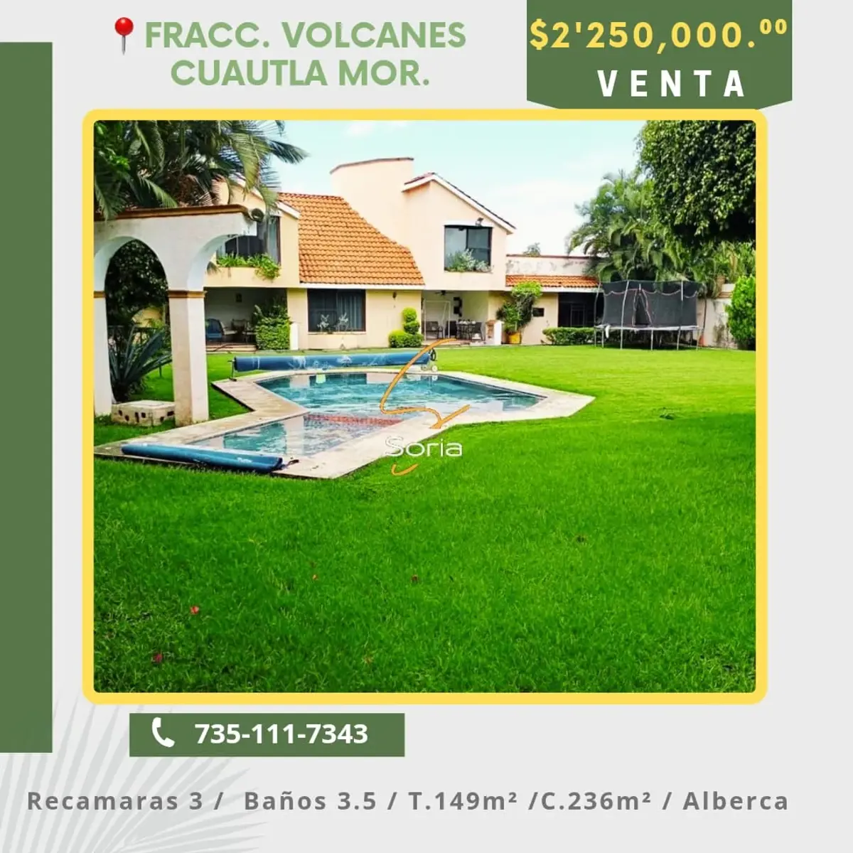 Casa en venta en Volcanes de Cuautla, Cuautla — foto 1 de 32
