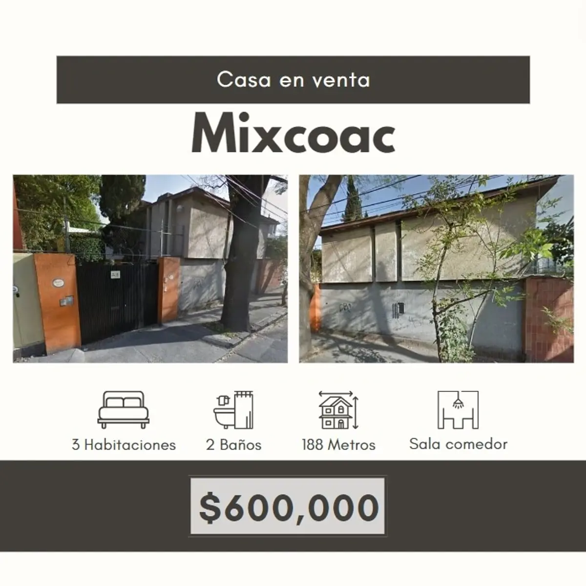 Casa en venta en Mixcoac, Benito Juárez — foto 1 de 8