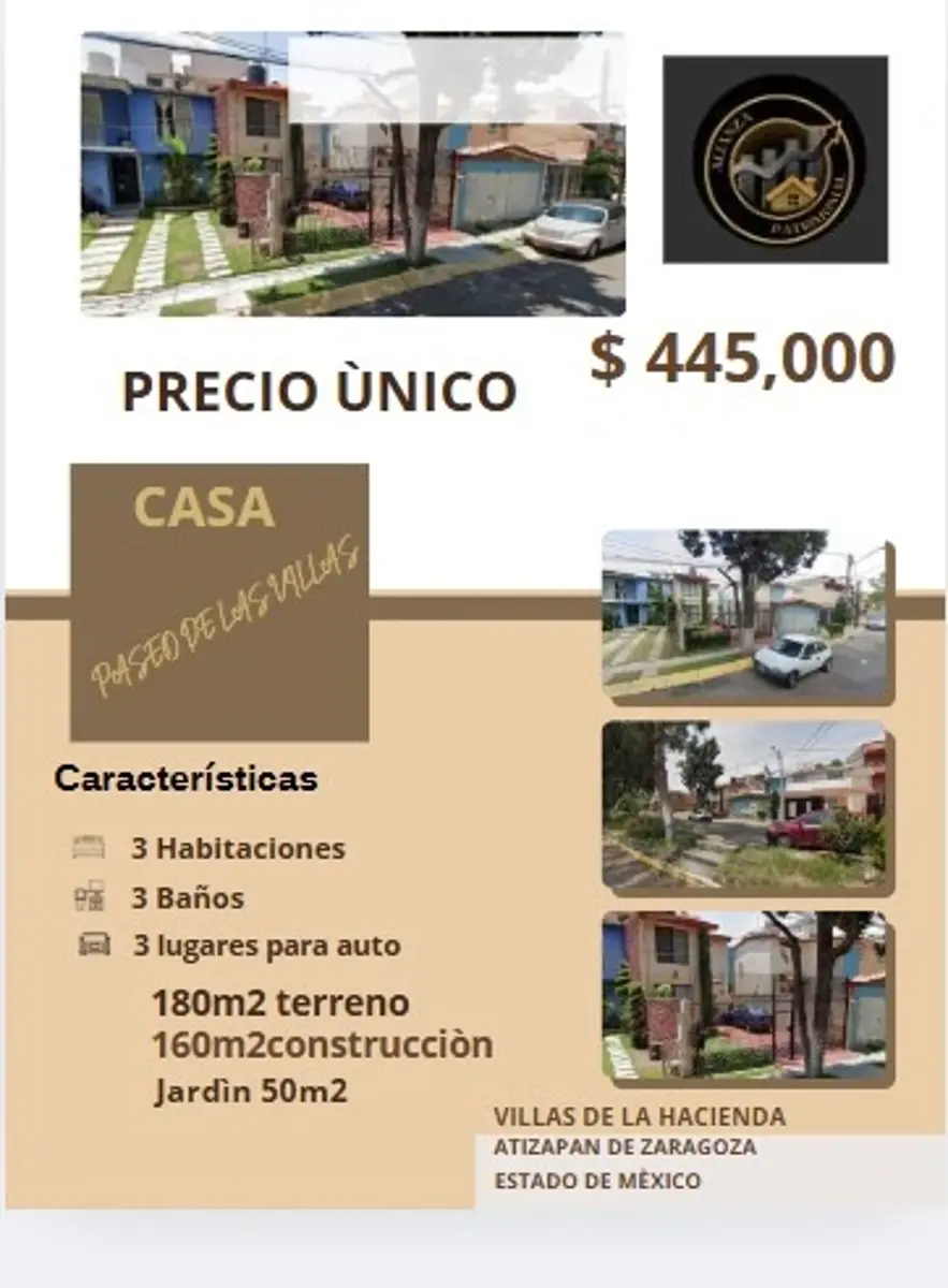 Casa en venta en Villas de la Hacienda, Atizapán de Zaragoza — foto 1 de 12