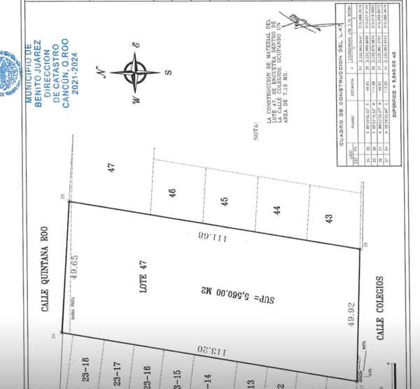 Terreno en venta en Colegios, Benito Juárez — foto 2 de 4