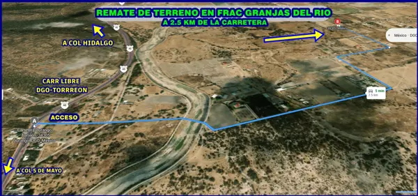 Terreno en Venta Frac Granjas del Rio 13,021 M2