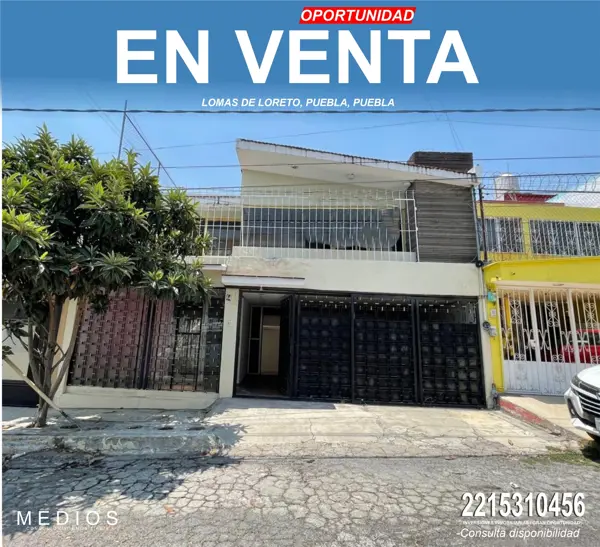 Casa en Liquidacion Fraccc Lomas de Loreto, Puebla, Cerca a Parque Puebla, Negociable