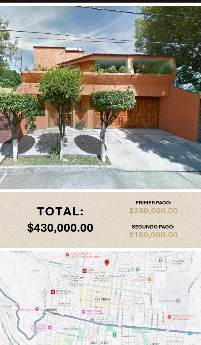 Casa en venta en Reforma, Oaxaca de Juárez — foto 1 de 6