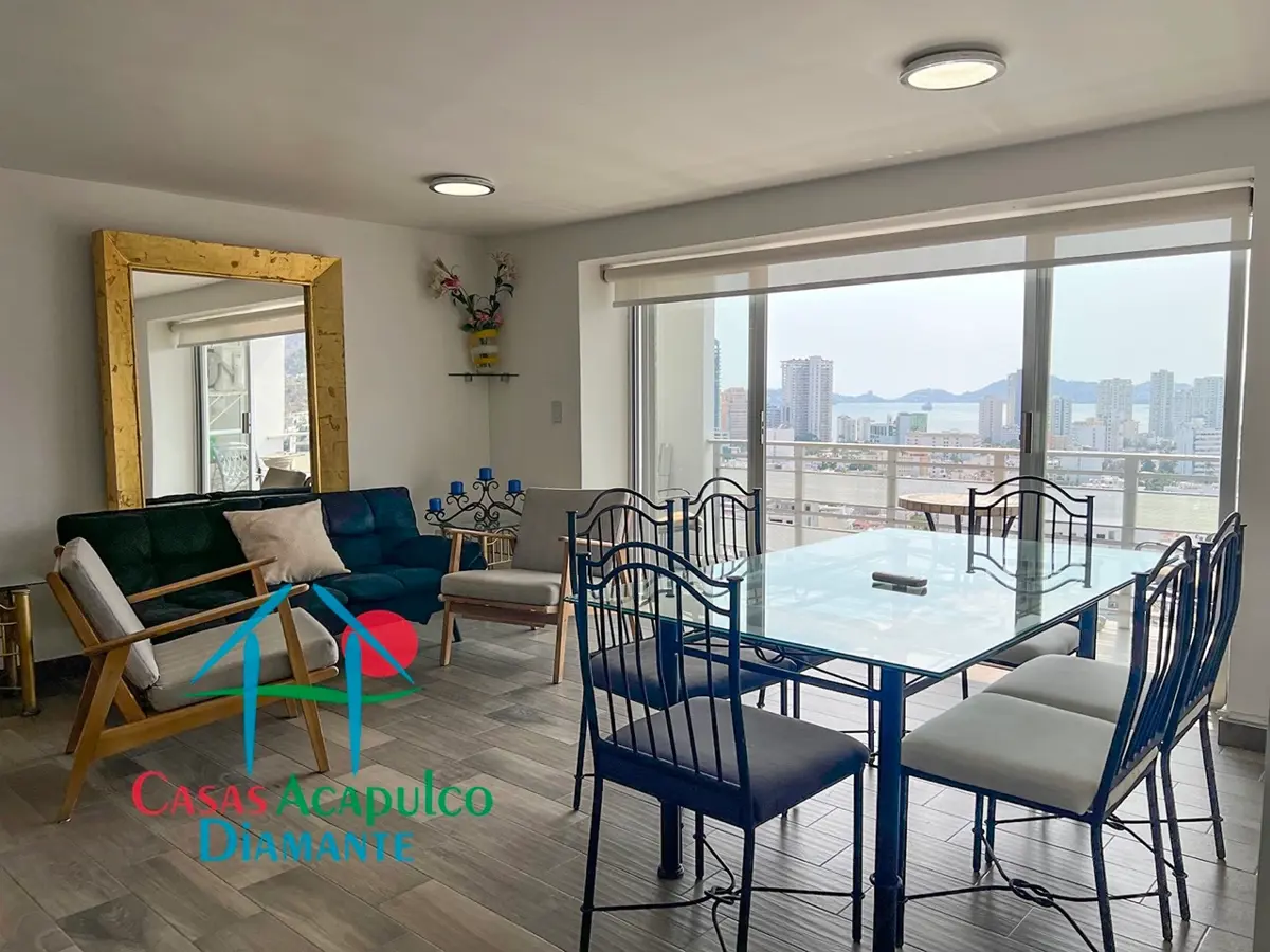 Departamento en renta mensual y vacacional con terraza, vista a la ciudad y excelente ventilación Departamento en renta mensual y vacacional con terraza, vista a la ciudad y excelente ventilación
