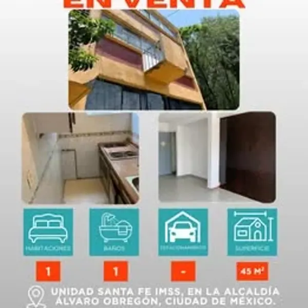 Departamento en Venta en Alvaro Obregon