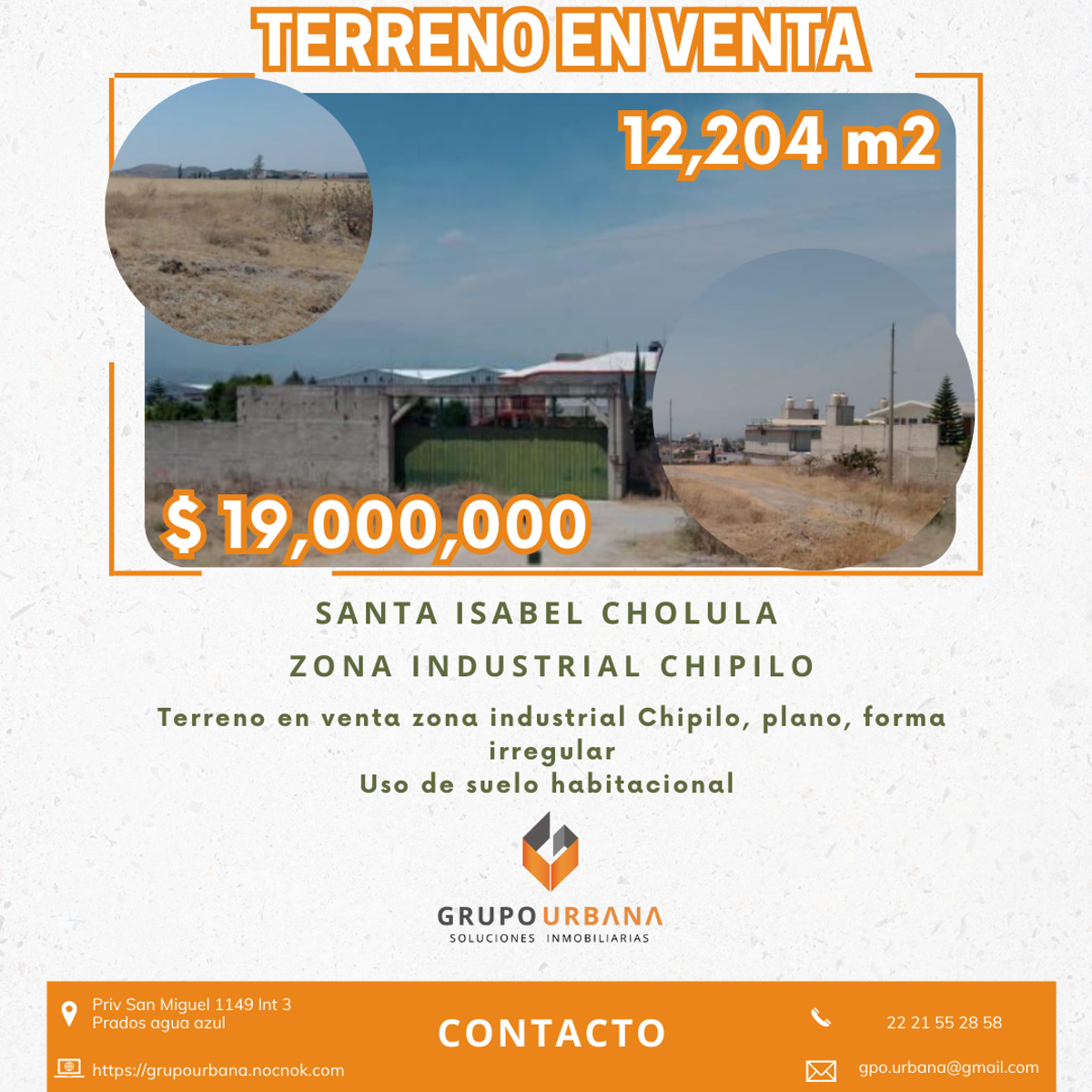 Terreno en venta en Santa Isabel Cholula, Santa Isabel Cholula — foto 1 de 6