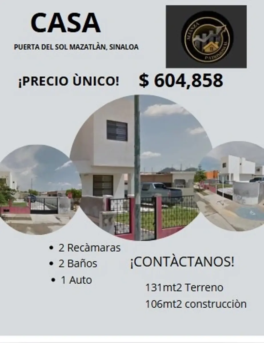 Casa en venta en Puerta del Sol, Mazatlán — foto 1 de 9