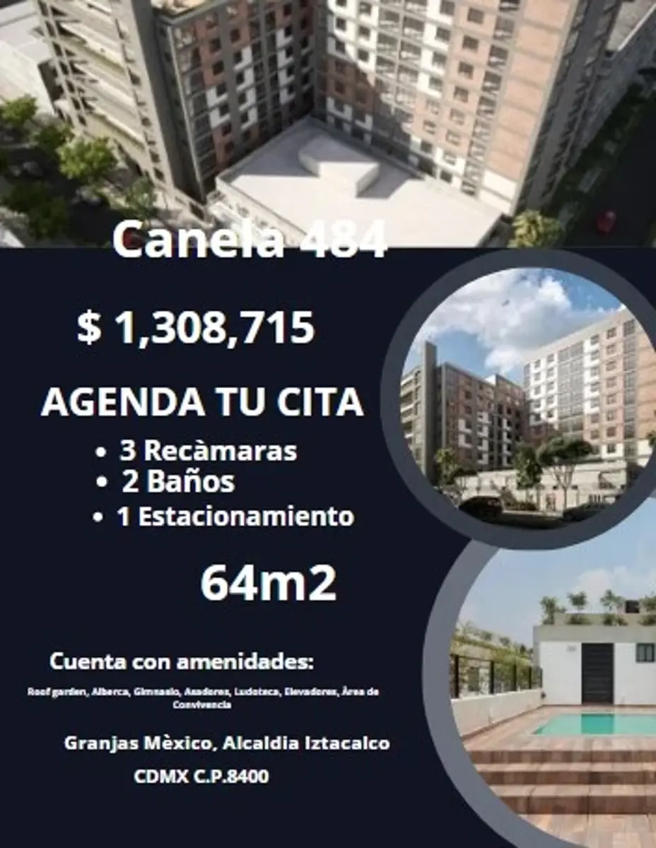 Departamento en venta en Granjas Mexico, Iztacalco — foto 1 de 16