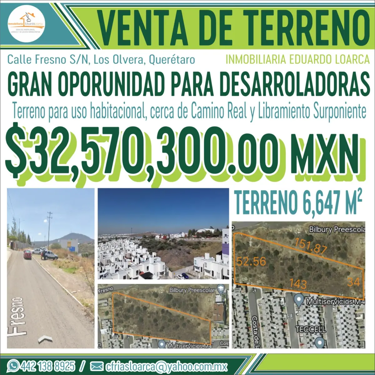 Terreno en venta en Las Maravillas, Corregidora — foto 1 de 5