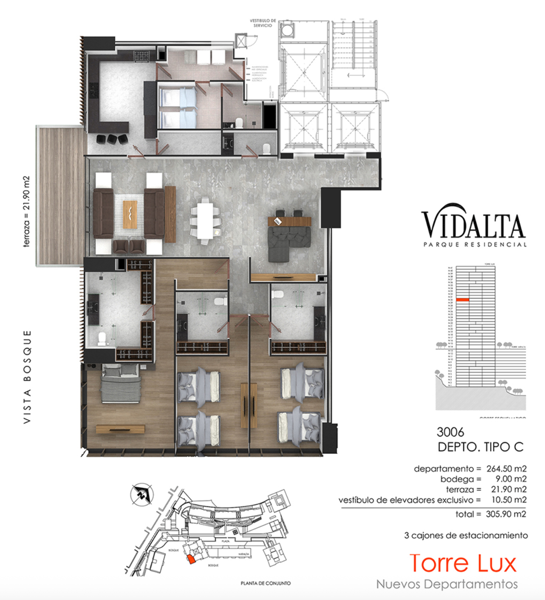 Departamento en venta en Lomas del Chamizal, Cuajimalpa de Morelos — foto 2 de 16