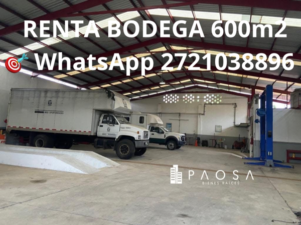 RENTA DE BODEGA 600m2
a pie de  carretera a Santa Ana. Santa Ana Atzacan Veracruz 
?? 2721 03 8896
