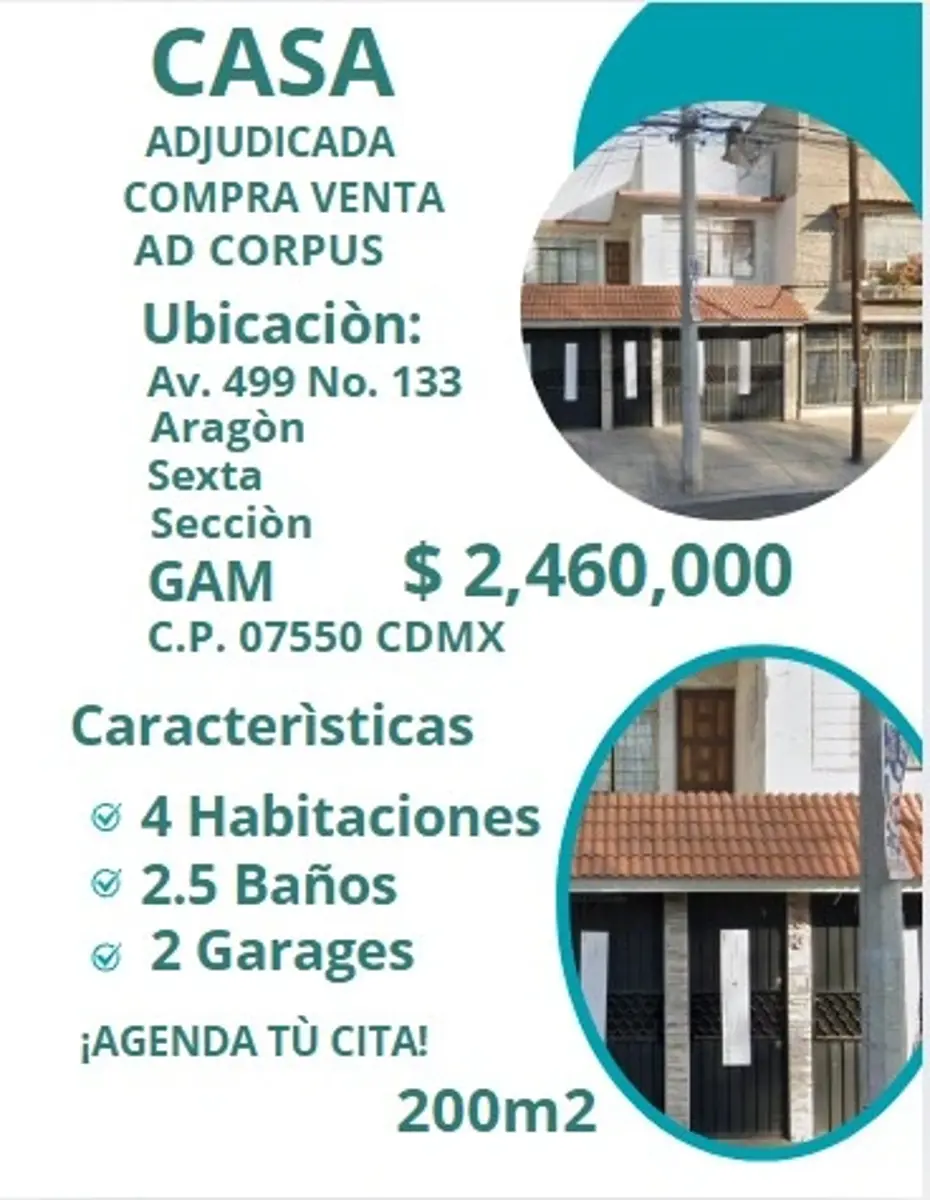 Casa en venta en San Juan de Aragon, Gustavo A. Madero — foto 1 de 9