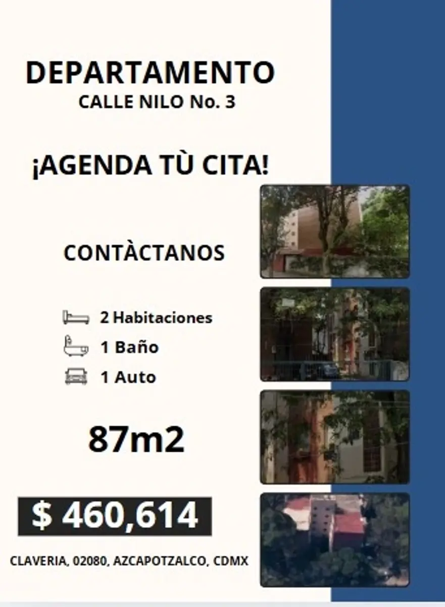 Departamento en venta en Claveria, Azcapotzalco — foto 1 de 7