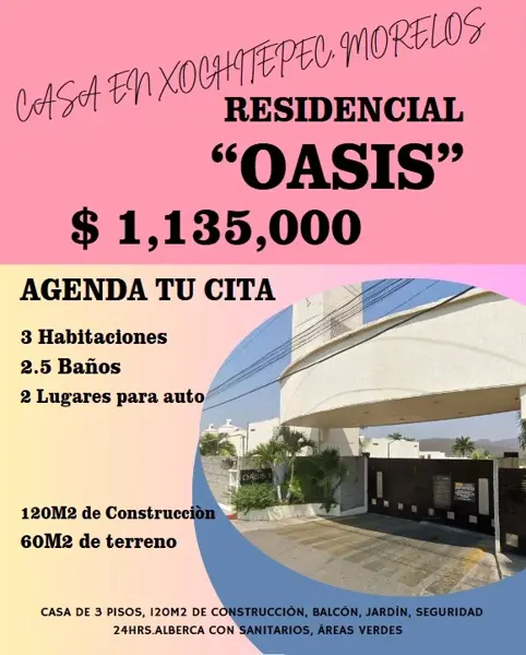 CASA ADJUDICADA EN RESIDENCIAL EL OASIS